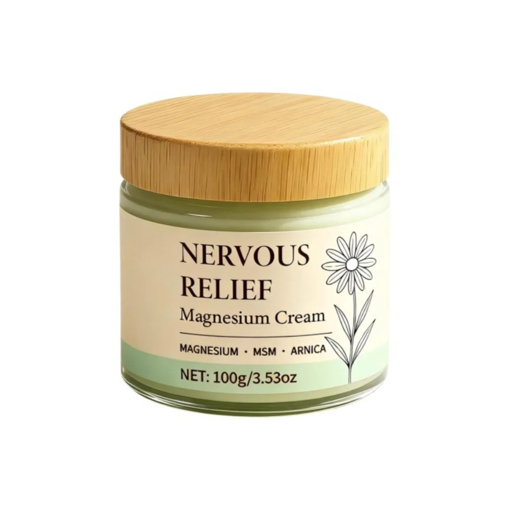 100g/3.53oz Nerve Relief Magnesium Cream Gentle Care Moisturize Skin Magnesium Cream Non-Greasy Fast Absorbing Body Care Cream