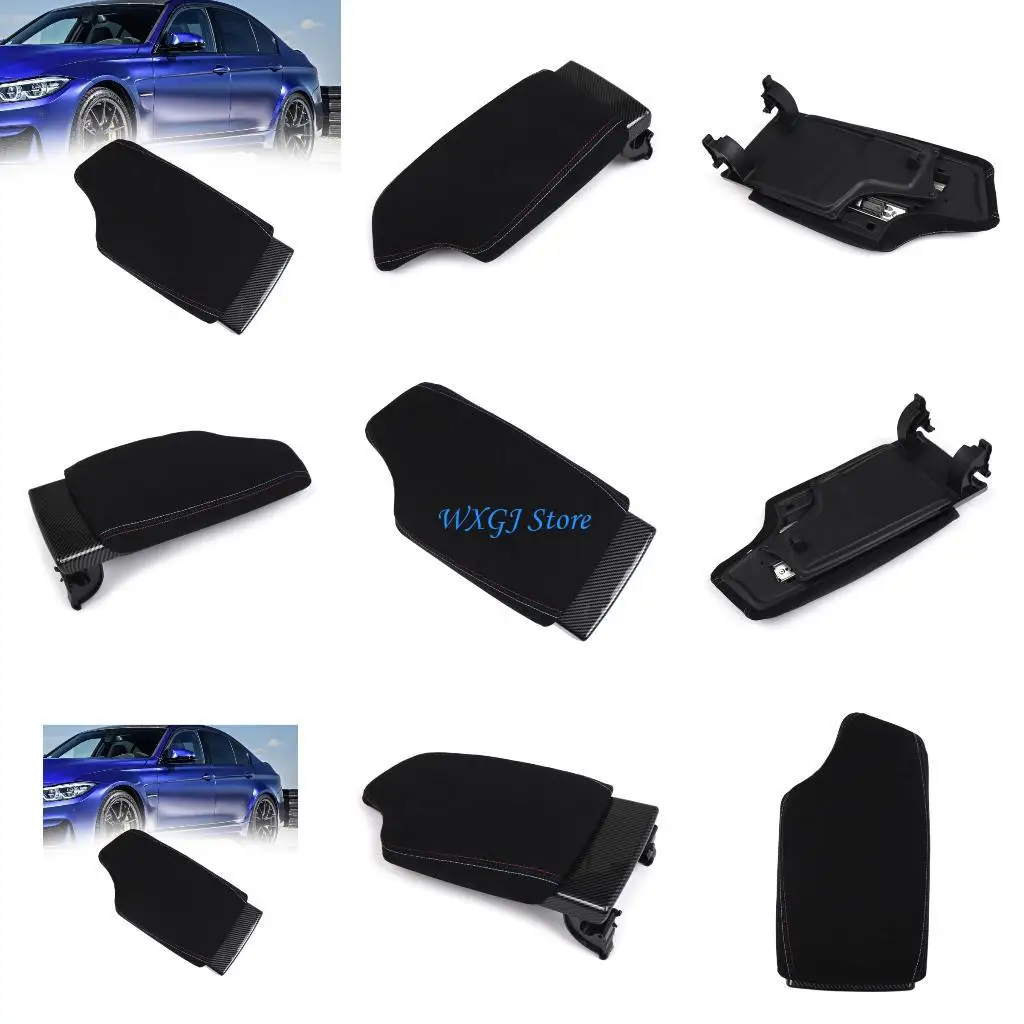 

37JE Center Consoles Lid Car Armrest Cover Black Plastic for F30 12-16 F36