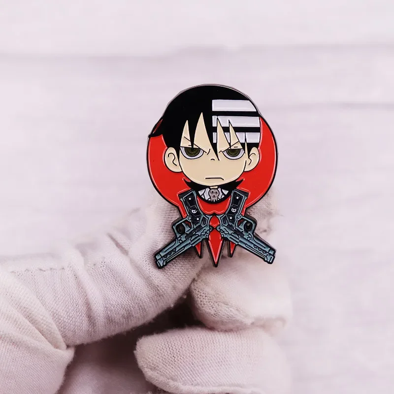 مثيرة للاهتمام الكرتون الروح الآكل بروش معدني الإبداع أنيمي شارة مينا التلبيب اكسسوارات سترة ظهره دبوس الديكور هدية #4