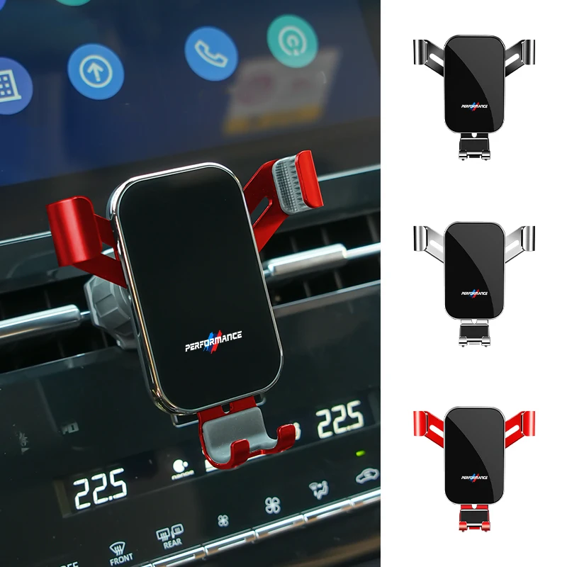 Car Phone Holder Cell Air Vent Mount Moblie GPS Support Stand Accessories For BMW Power Performance M3 M5 E90 E60 E46 E39