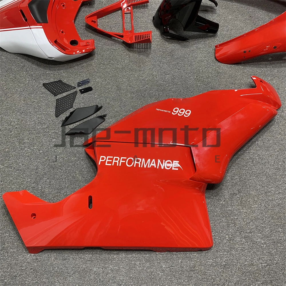 for 749 749S 999 999S 2003 2004  Single Seat  Injection ABS Plastics Full Fairings Kit Mold Replace Accessories Red