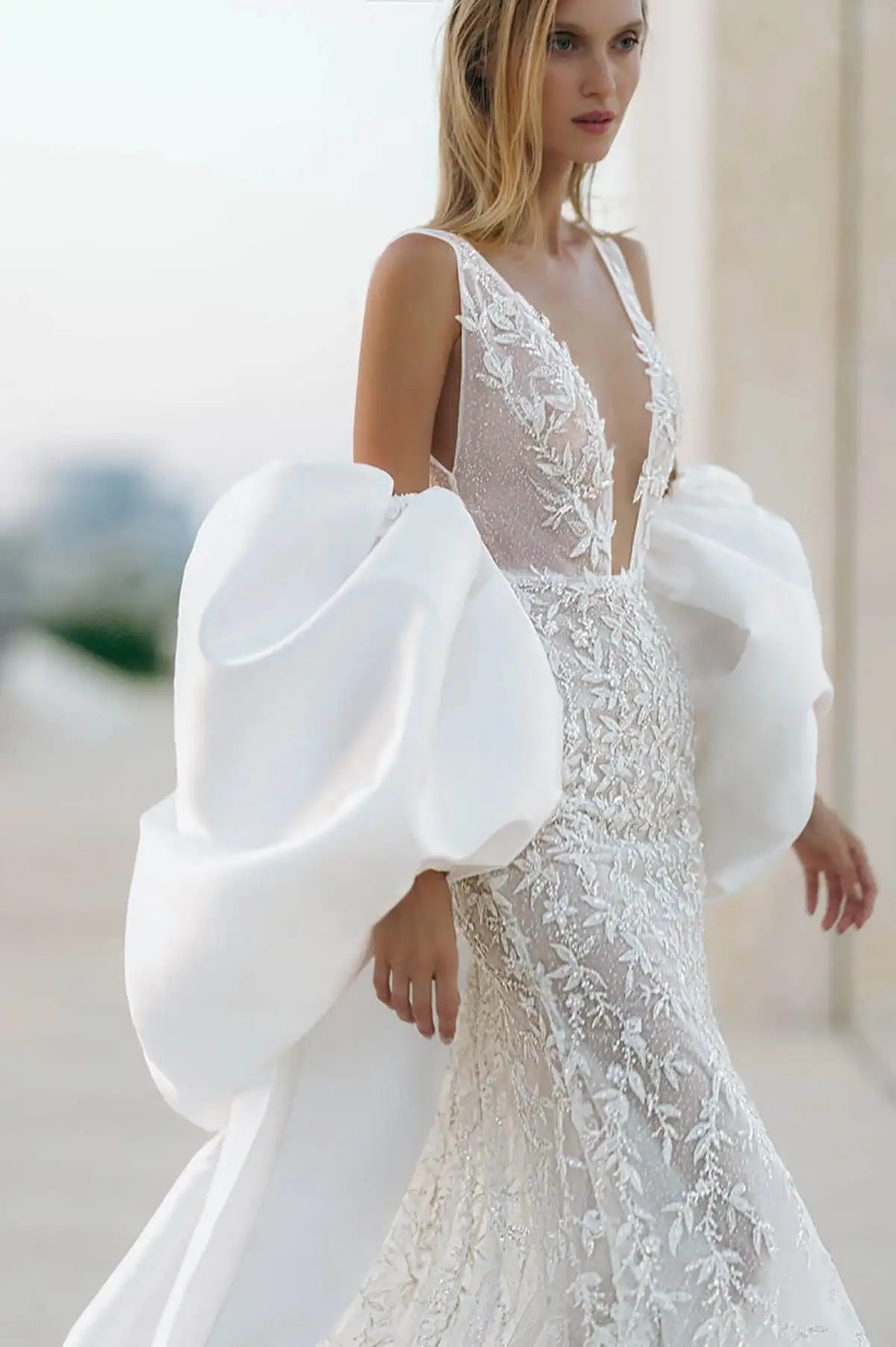 Vestidos De Novia De sirena elegantes, Apliques De encaje, vestido De Novia con capa, ilusión sin espalda, Vestidos De Novia hechos a medida