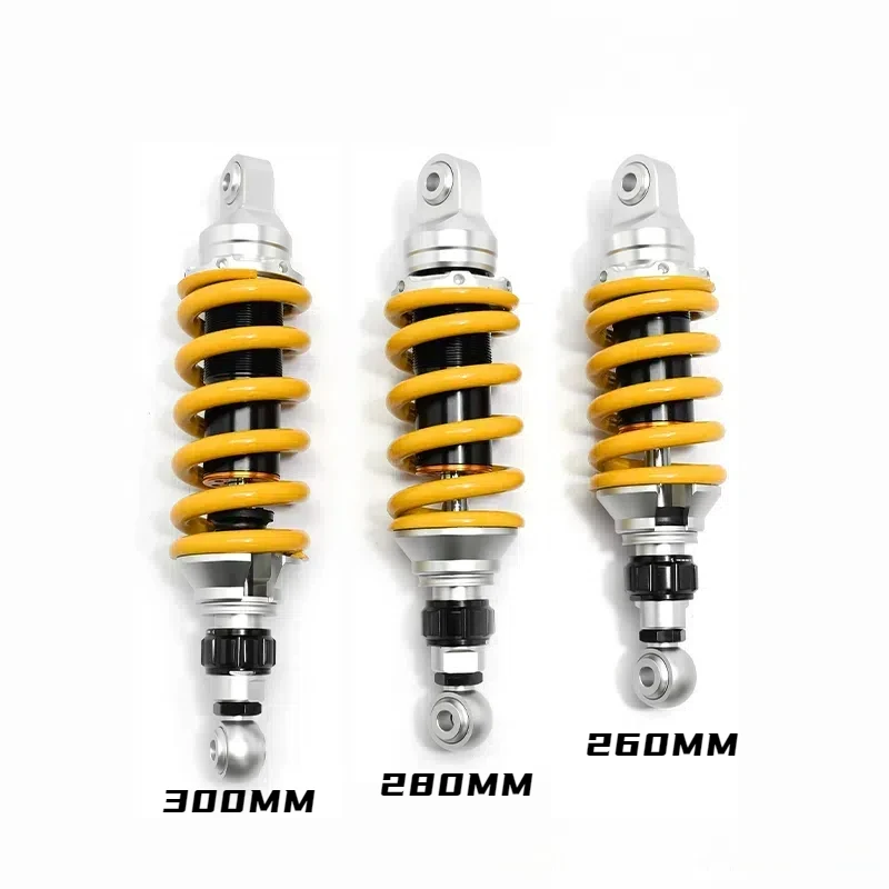 Universal 260/280/300MM Motorcycle CNC Aluminum Alloy Modified Rear Shock Absorber Damping