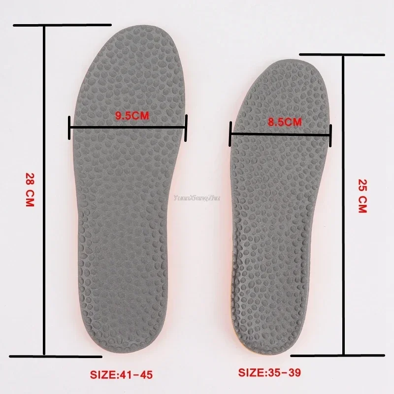 Memory Foam Insole Providing Excellent Shock Absorption and For Feet Relief Sport Insole Leather Casual Shoe Insole Everyday Use