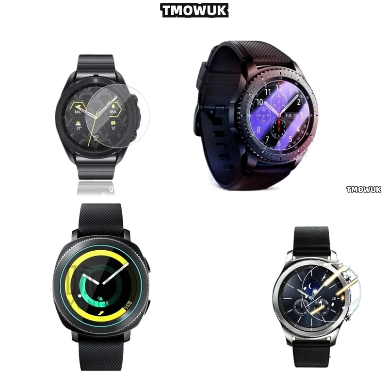 

For Samsung Gear Sport Gear 2 3 4 zero Tempered Glass Anti Scratch, 9H Hard, Crystal Clear HD