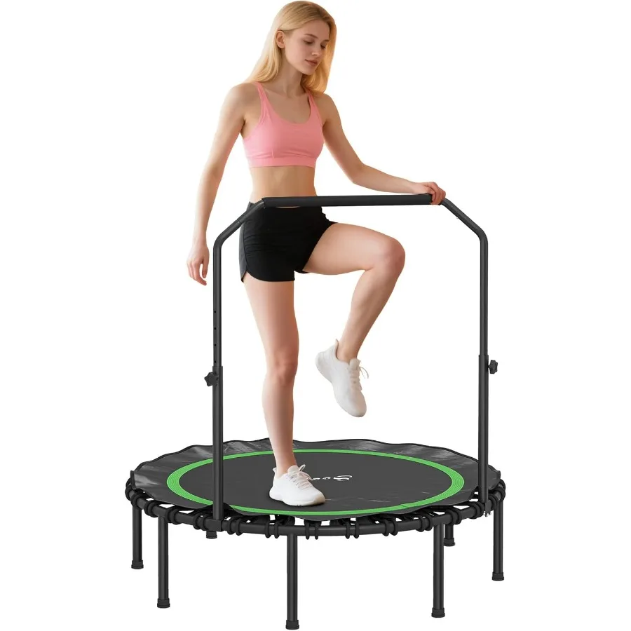 

45-48, батут-отбойник для взрослых, складной мини-батут с регулируемой ручкой, тихий и безопасный банджи-отбойник Jumpi