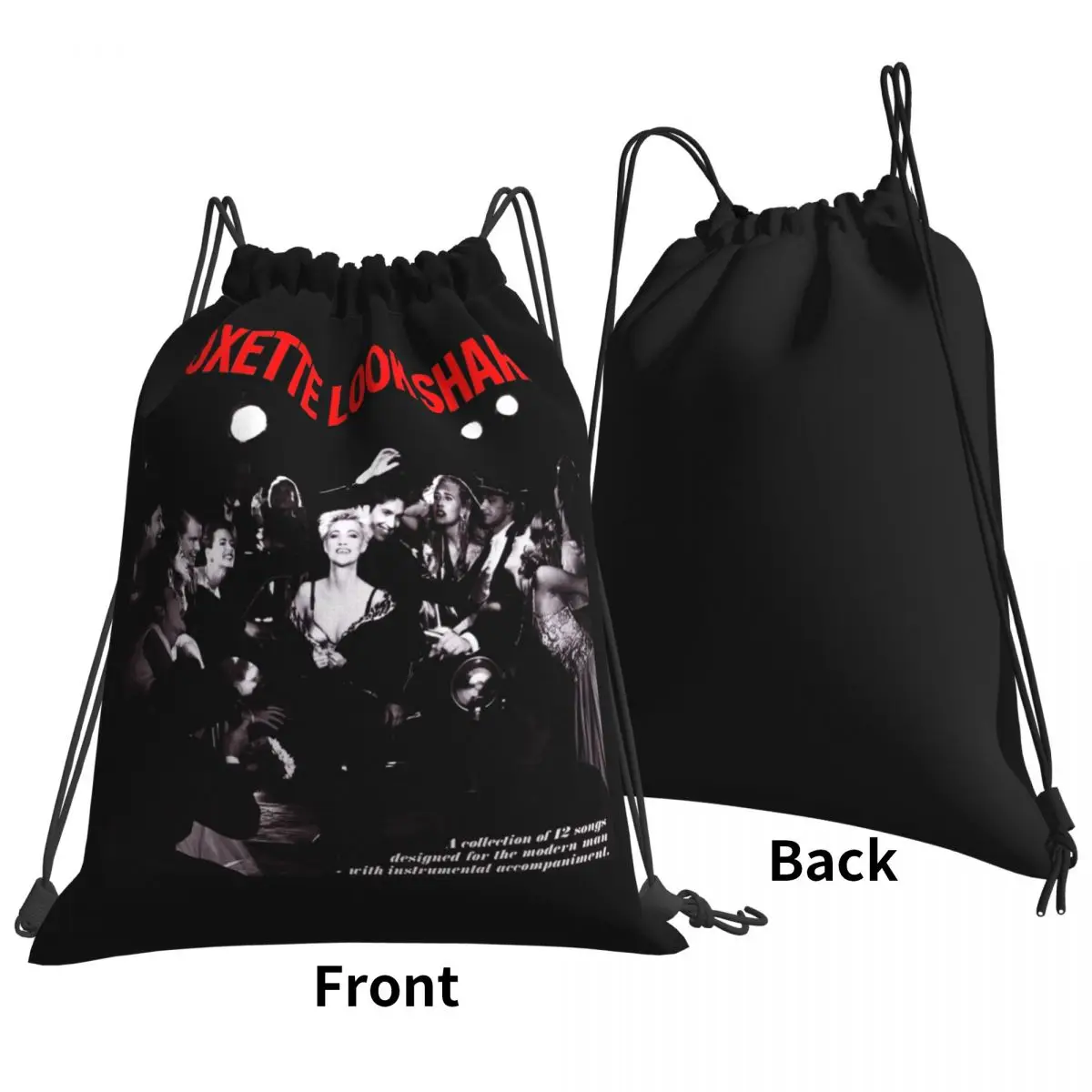 Roxette Look Sharp Logo Drawstring Bags Gym Bag Newest New Style Storage Bag Bags For Travel