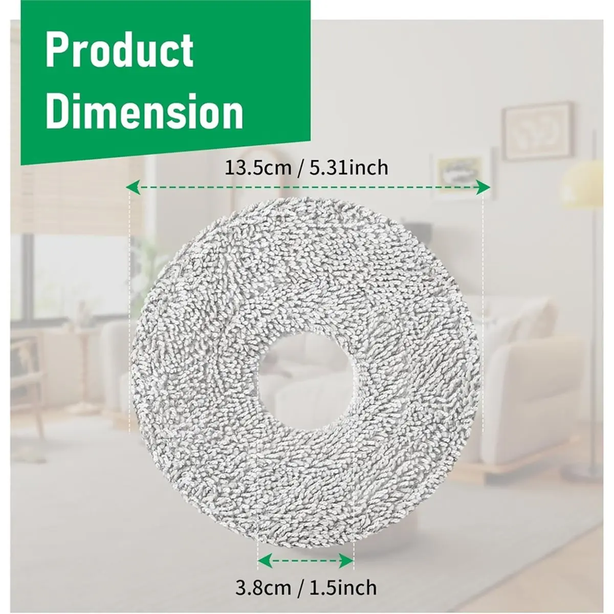 [A99U] 20 Pack Replacement Mop Pads for L40 Ultra/ L10S Ultra Gen2/X40 Ultra Robot Vacuum, Microfiber Replacement Pads