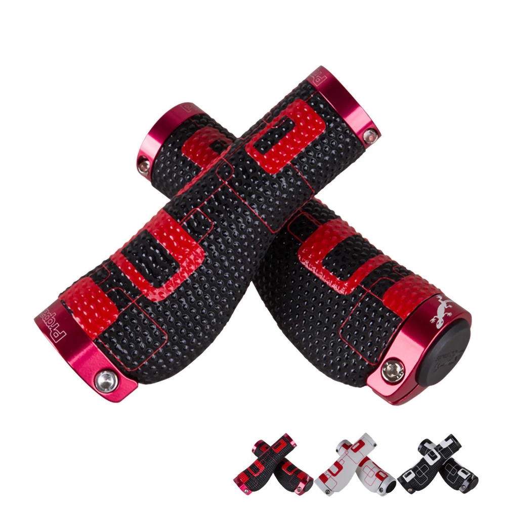 Propalm MTB Road Bike Grips Double End Lockable Cycling Handlebar Covers Aluminum Alloy+Silico Non-slip Riding Equipment