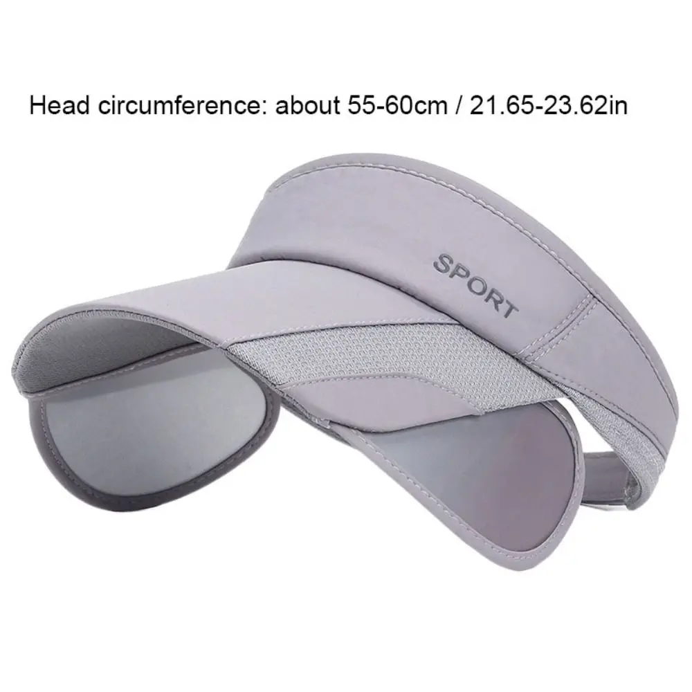 قبعة شمس رياضية كاجوال قابلة للتطوير بحافة واسعة للحماية من الأشعة فوق البنفسجية، قبعة علوية فارغة، قبعة جولف، قبعة بيسبول صيفية في الهواء الطلق