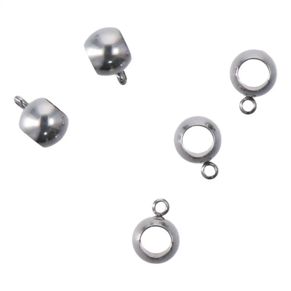 حبات فواصل من الفولاذ المقاوم للصدأ ، إكسسوارات مجوهرات متعددة الألوان