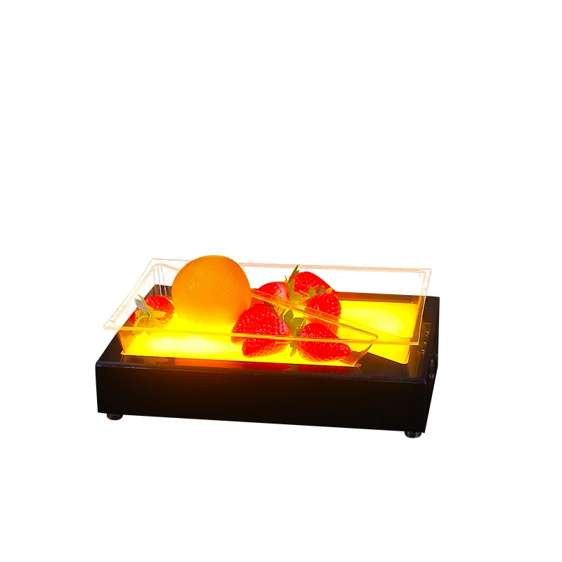 

Customized LED Fruit Plates Trays for Nightclub Bar KTV, Acrylic Light Up Serving Platters for Party Events