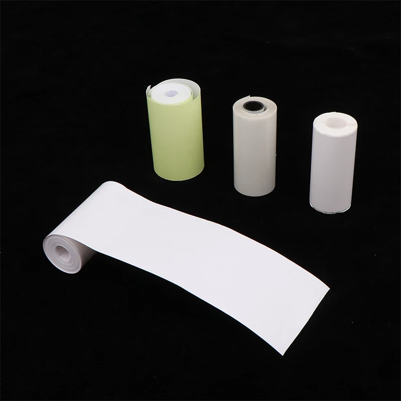 【3cs99】1pc papel adesivo térmico transparente impressora de papel autoadesivo para fotos notas 5.7x2.5cm mini papel de impressora