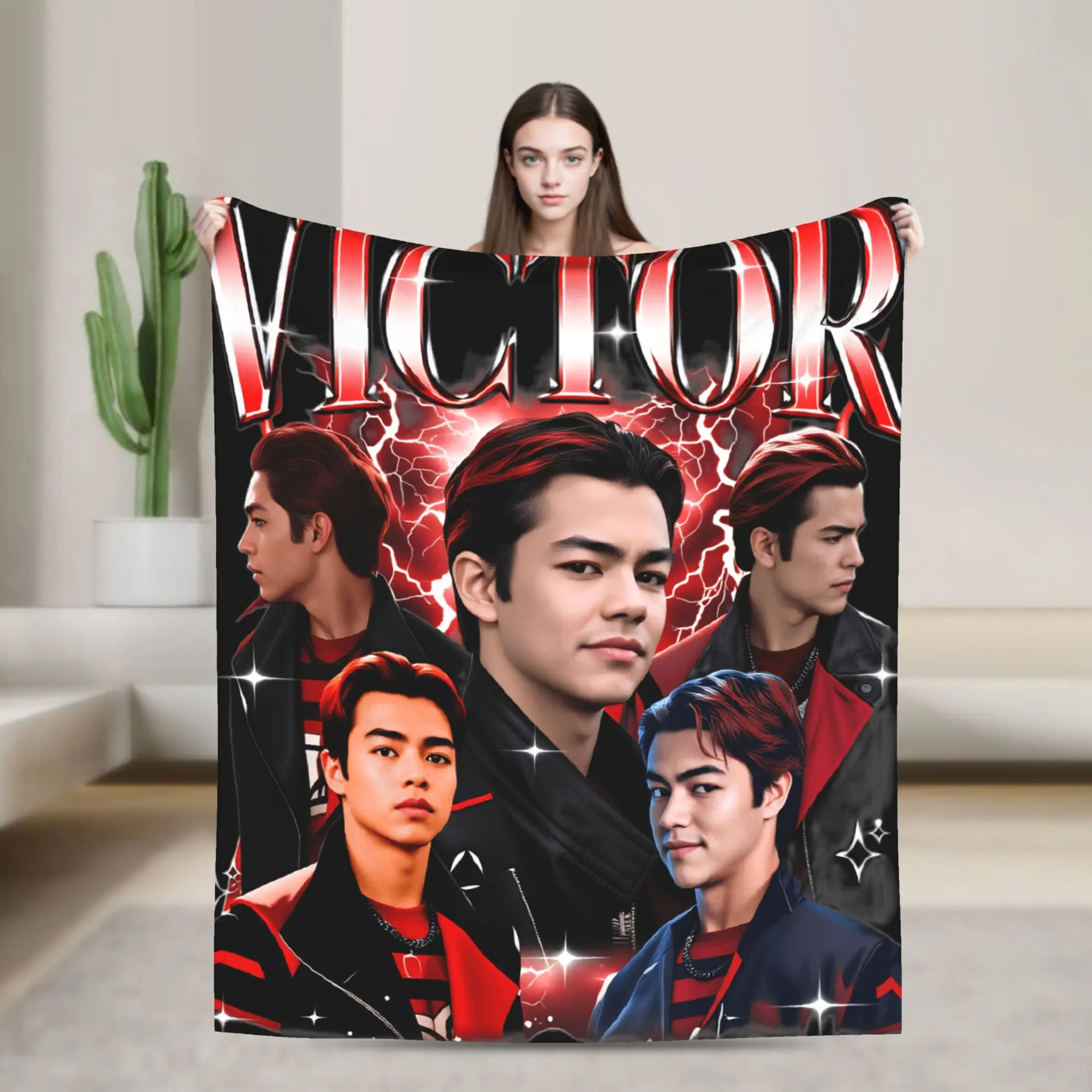 الكسالى 4 بطانية فيكتور لينة الجدة أفخم الفراش يلقي للفتيات الفتيان في الهواء الطلق الفانيلا المفرش غطاء السرير #1