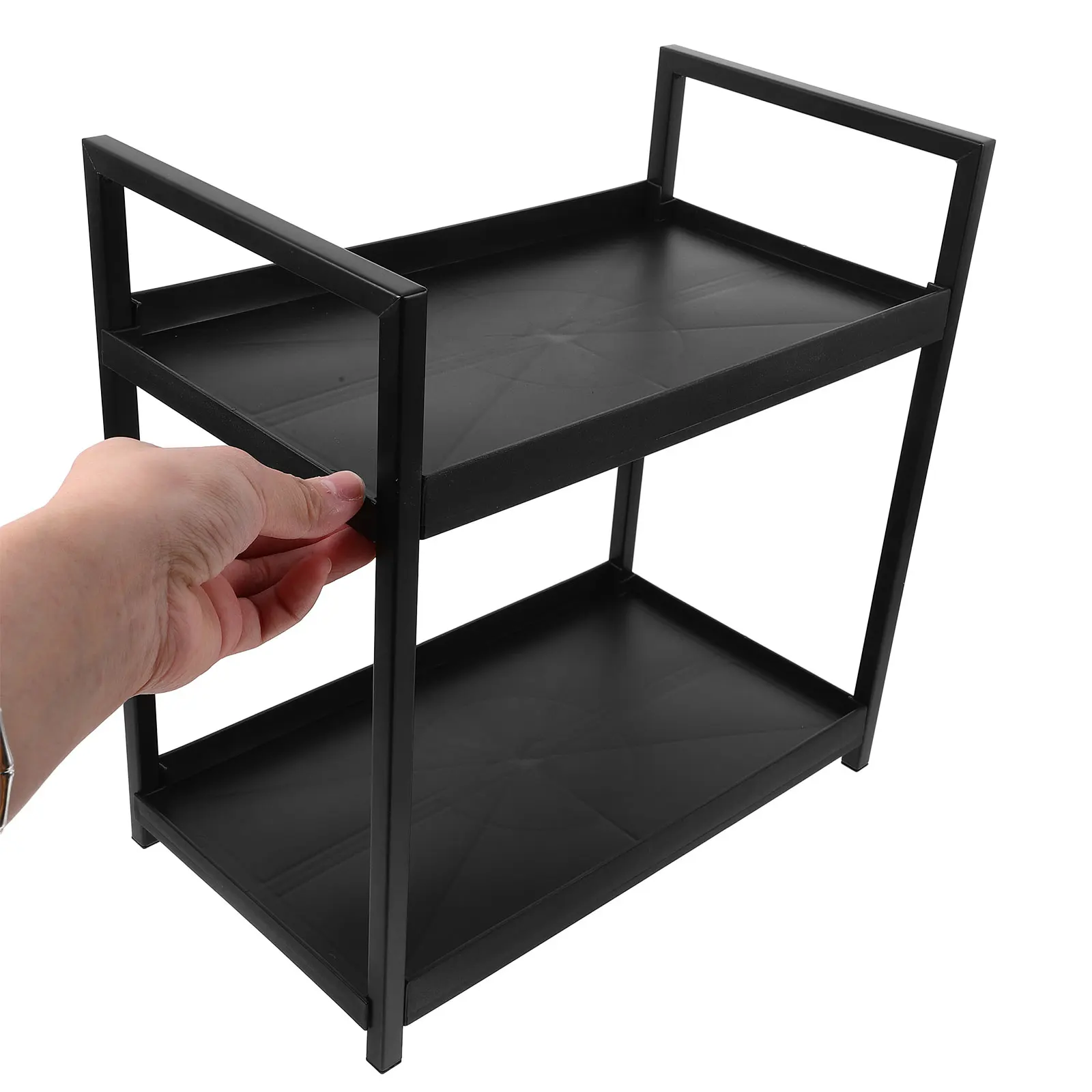 

Double Layer Storage Tray For Home Jewelry Display 2 Tier Countertop Perfume Organizer Rack, Multi-Function Bathroom Vanity