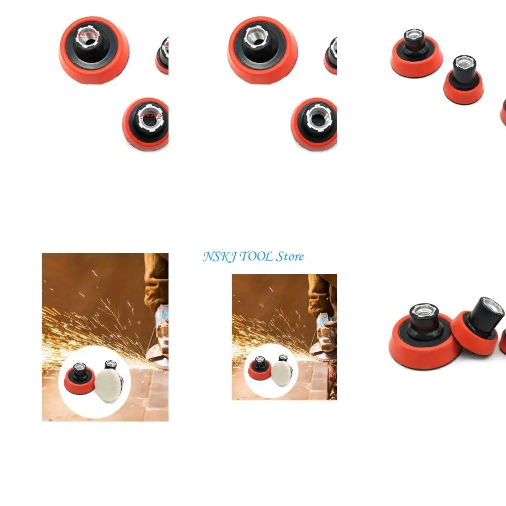 L8RC 3 Inch Wool Wheel Adhesive Disk Base Polishing Machine for Grinding