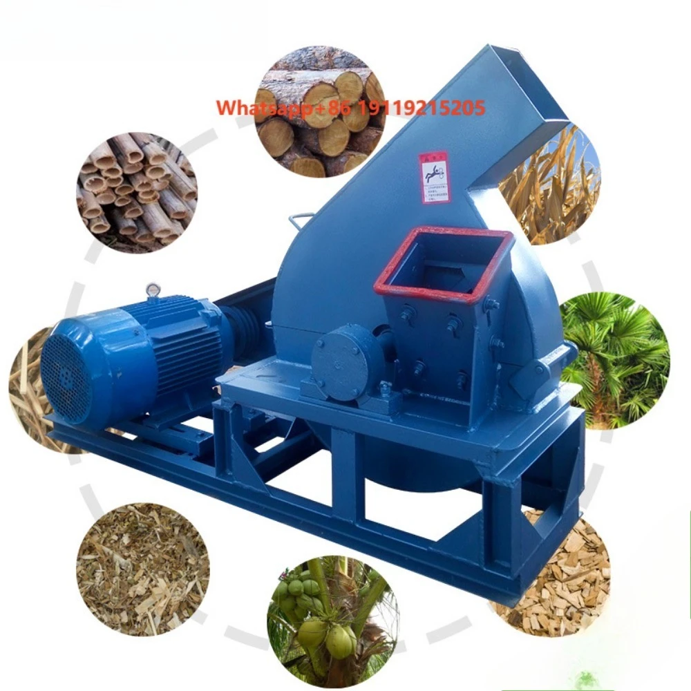 Weiwei Capacity 5t Wood Chipper 7 Ton Powerful Firewood Kindling Cutter Electric Log Splitter 6ton Chips Making