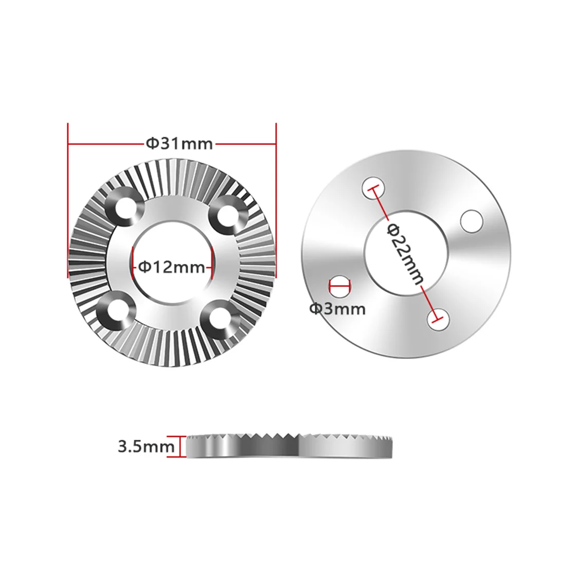 10 Stück Seitengriff Arri Rosette Mount Adapter Getriebeanschluss mit Befestigungsschraube für DSLR Kamera Cage Rig Holz Seitengriffgriff – Detail 2