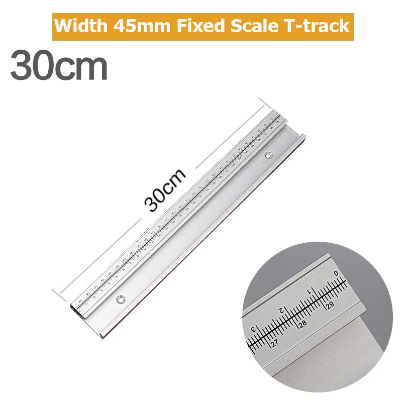 Breite 45 mm Holzbearbeitung DIY Werkzeug Aluminiumlegierung Gehrungsschiene Holzbearbeitung T-Schiene T-Nut für Tischkreissäge Router Tisch – Detail 8