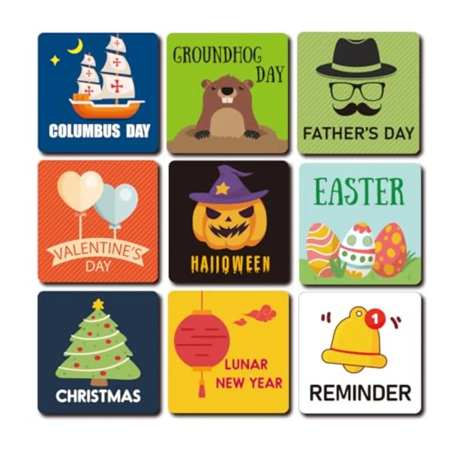 

42Pcs Holiday Magnets for Magnetic Calendar Holiday Refrigerator Magnets for Calendar Whiteboard Dry Erase Boards Calendar Magn