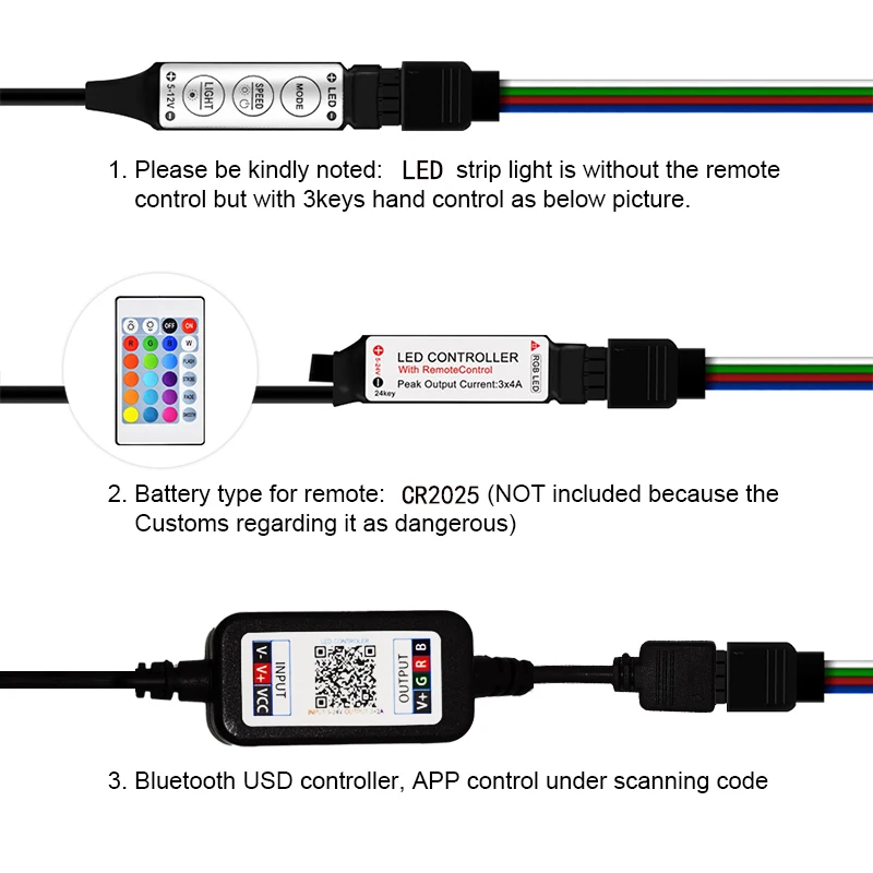 Imagem -02 - Usb Infravermelho Led Strip Lights Controle Bluetooth Música Sync Lâmpada Flexível para tv Backlight Decoração de Natal Presente Dc5v Rgb5050