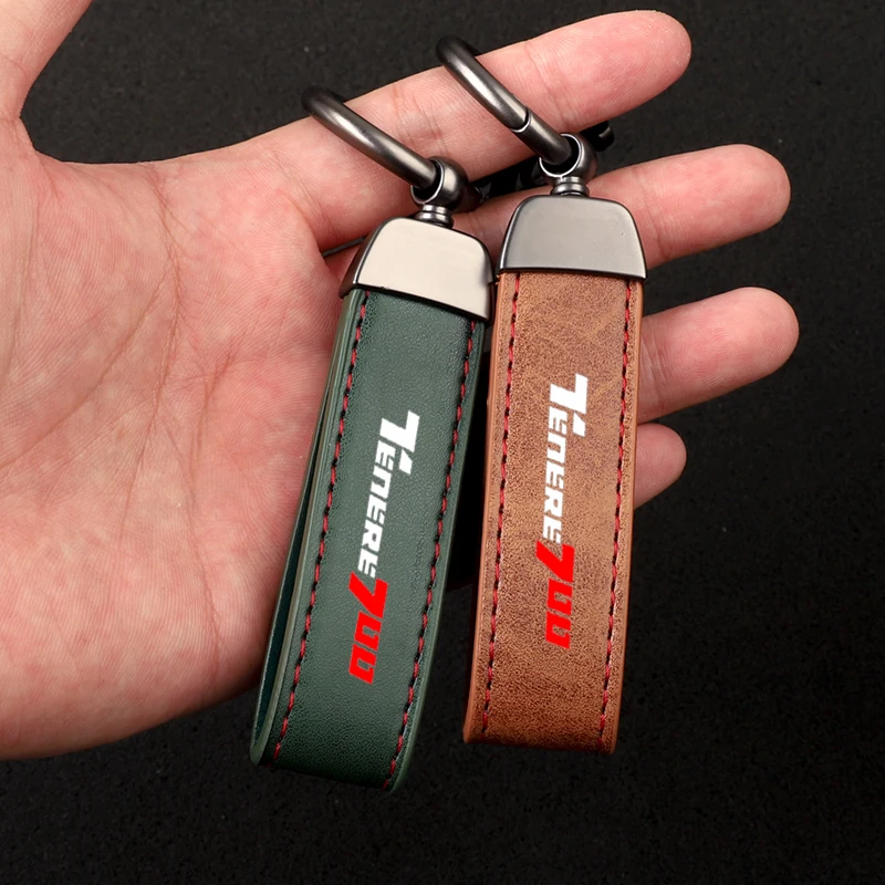 Motorcycle Accessories Carbon fiber motorcycler Key Pendant Split Rings Keychain for YAMAHA Tenere700 XTZ XT700Z Accessories