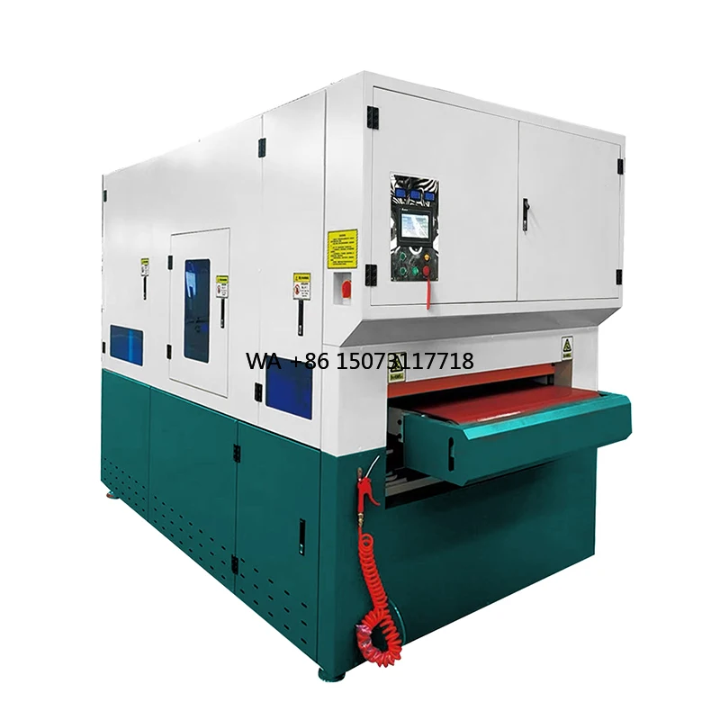 LX-RRS-A 450mm-1600mm Double Sanding Belt Deburring and Chamfering Machine Vacuum Table for Sheet Metal