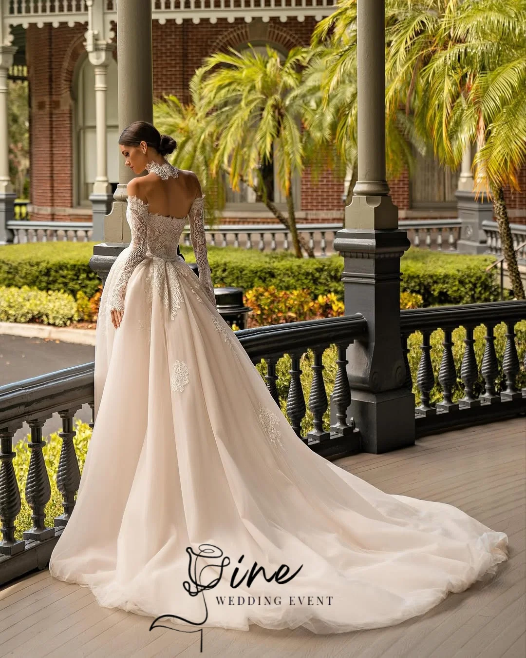 Oine 2026 Enchanting Lace Mermaid Wedding Dresses Detachable Train Sweetheart Collar Robe De Mariée Floor-Length Customized