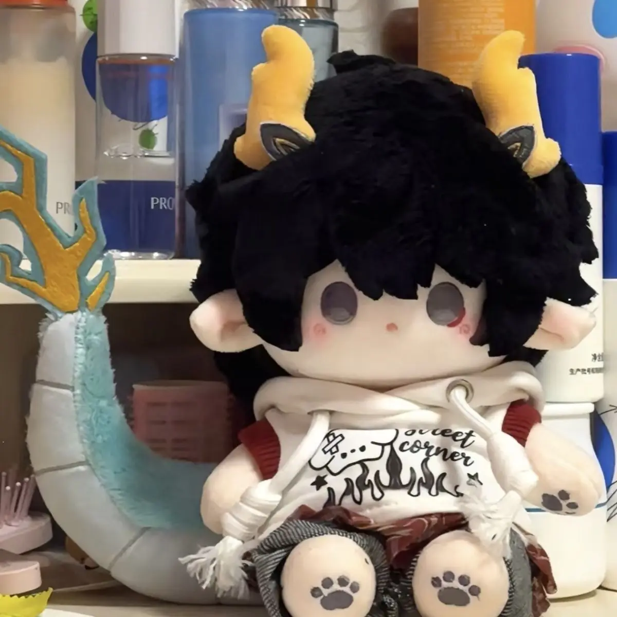 

Honkai：Star Rail DanHeng 20cm Attributes Cotton Doll Stuffed Toys Student Plush Doll Adorable Delicacy Furry Ears Xmas Gift