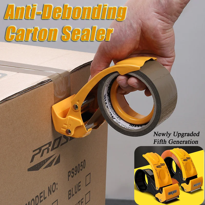 New Upgrade Adhesive Tape Cutter Full Metal Carton Sealer Suitable Factory Warehousing Logistics Express Delivery Sealing Tools
