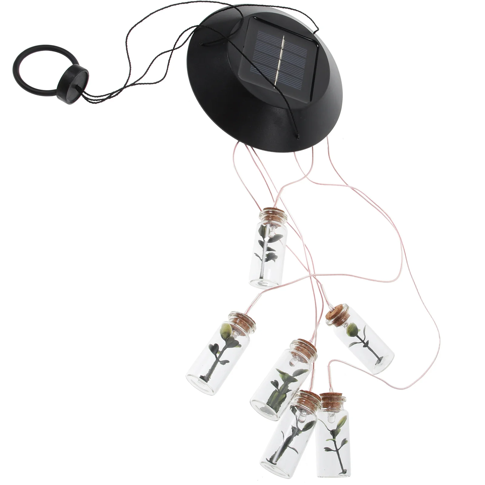 

LED Solar Wind Chime Colorful Bottle for Garden Patio Porch Yard Night Decoration LED Wind Chime Lighting Windbell