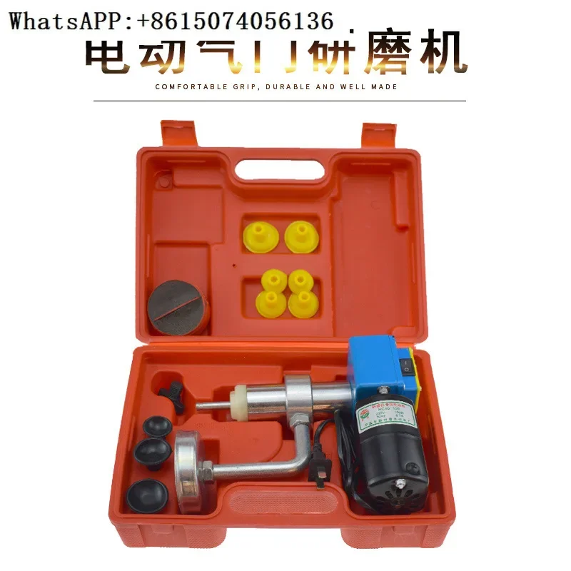 Electric valve grinder, adjustable speed t-apping type, specialized tool for automotive valve maintenance and upkeep