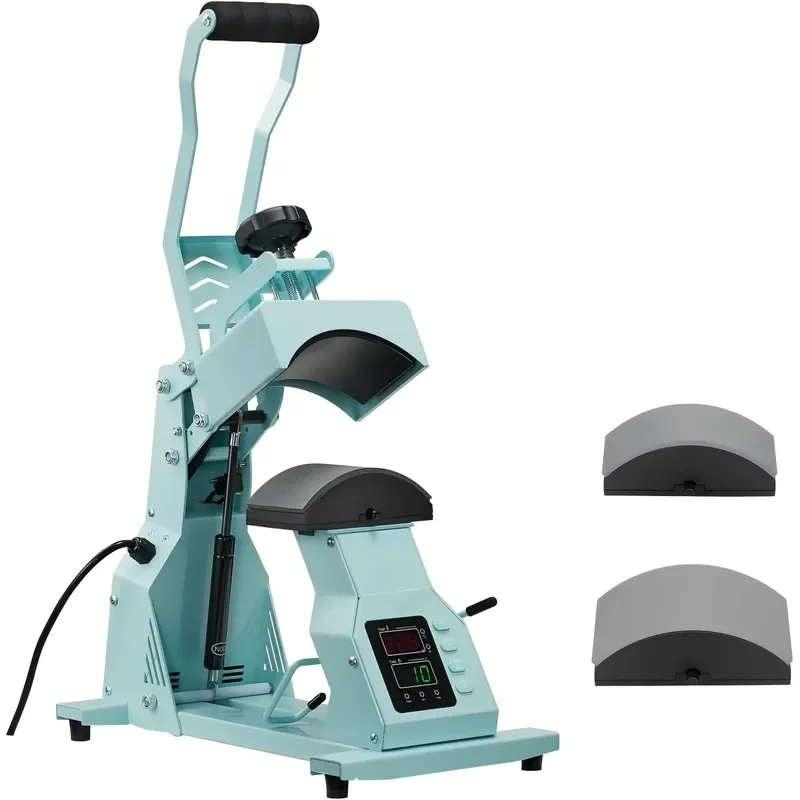 STROVAN New Cap Hat Heat Transfer Machine Heat Press Designed Specifically for Hats Hat Brim Heat Press with Two Bases