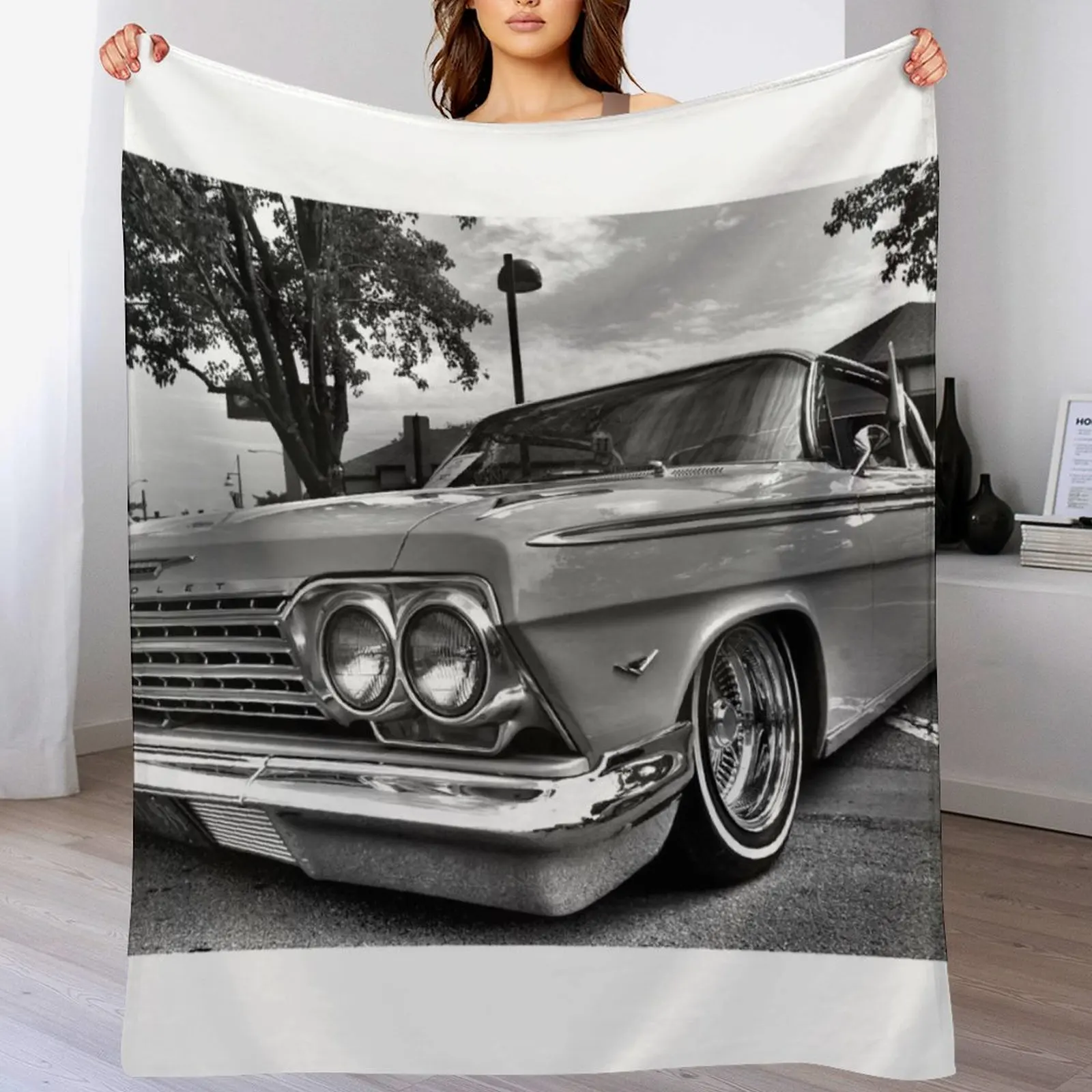 Cruisin' Classic Impala Lowrider Throw Blanket Fashion Sofas heavy to sleep Blankets