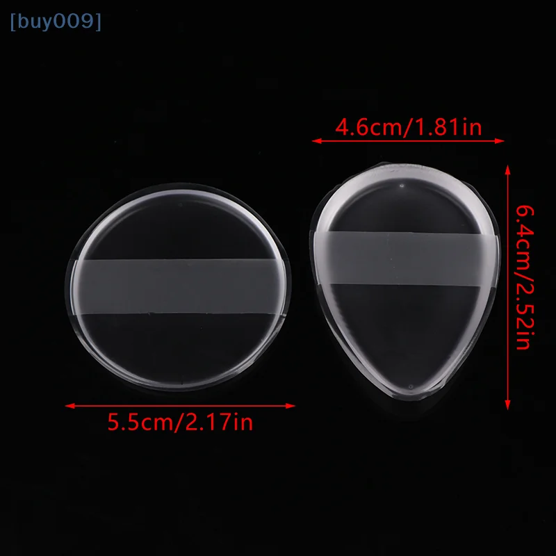 1 個透明シリコーンゲルパウダーパフスポンジ顔隠す化粧品パフアクセサリーファンデーション BB クリームなしパウダー