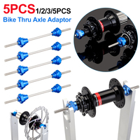 1-5pcs Bicycle Thru Axle Adaptor Hub Converter for 12/15/20mm Bike Hub Rim Wheel Truing Stand Adapter for TOOPRE Hub Repair Tool