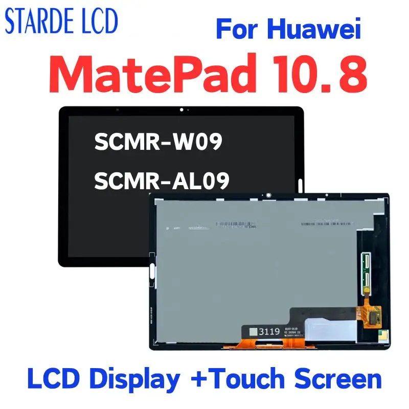 New 10.8'' LCD For Huawei MatePad 10.8 SCMR-W09 SCMR-AL09 LCD Display Touch Screen Digitizer Assembly Replacement