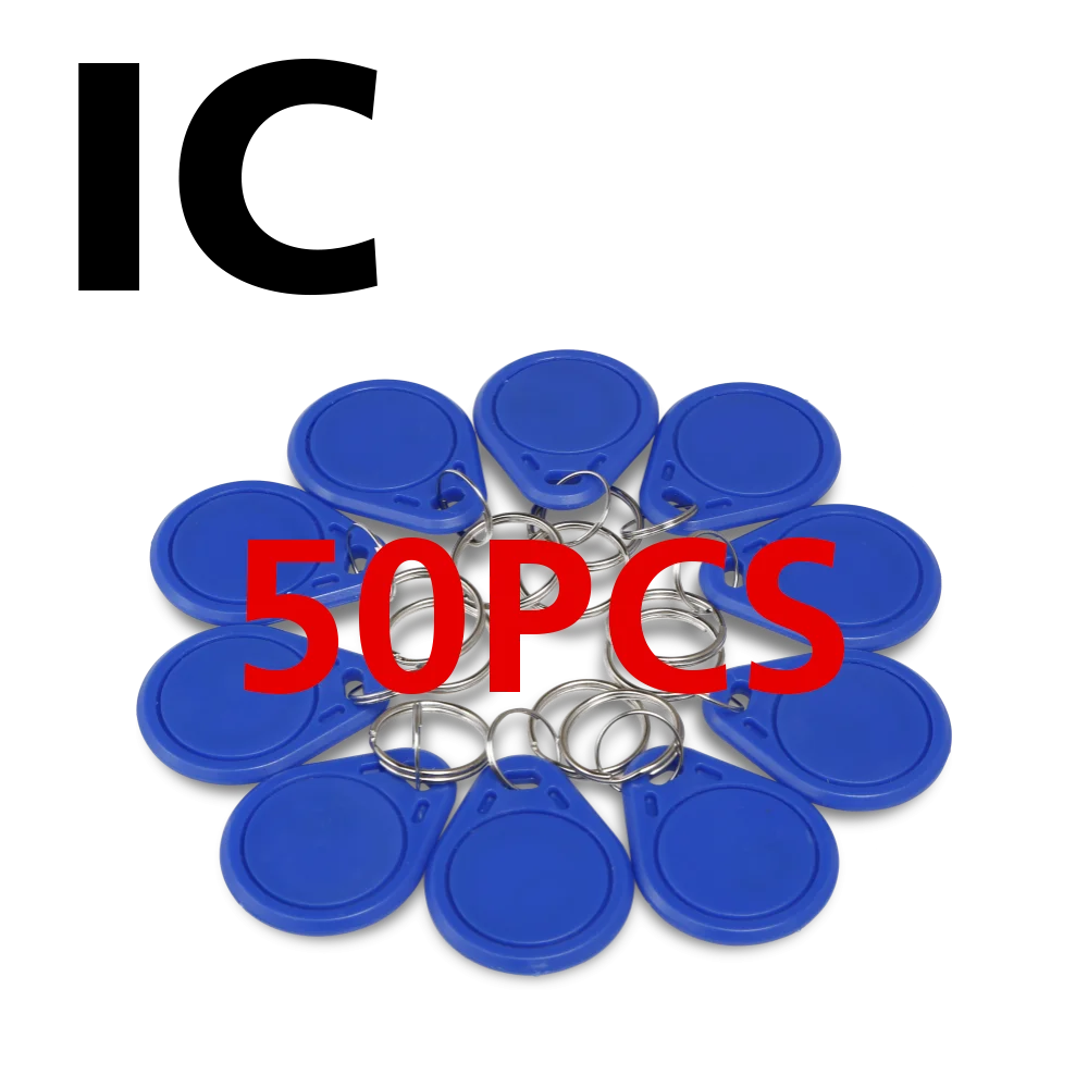 For Access Control Use 50pcs 13.56Mhz Proximity IC Card Keyfobs Blue Color