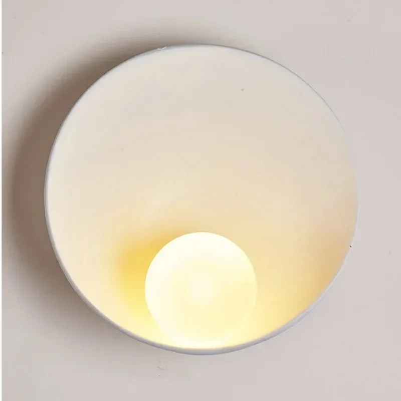 New Chinese style zen style shell wall lamp wabi sandy wind Japanese creative personality homestay background wall wall lamp