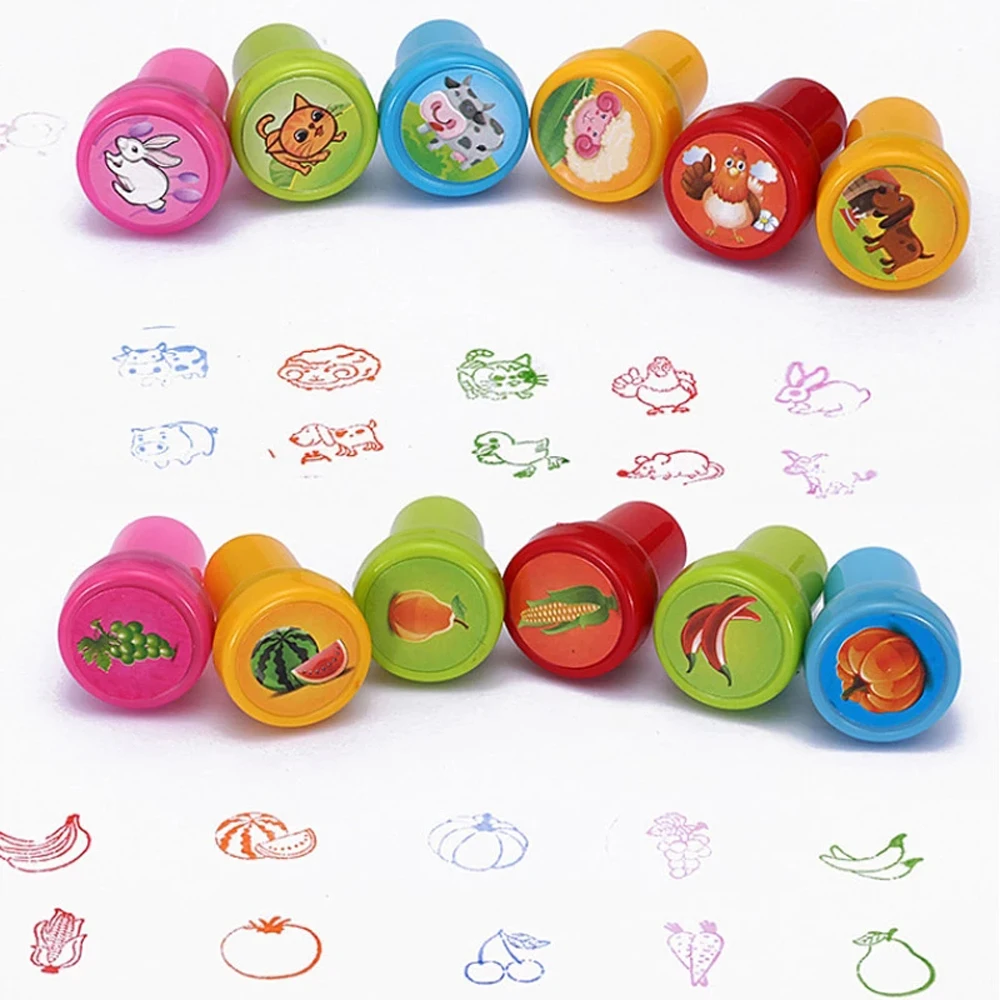 Stempel Spielzeug Niedliche Scrapbooking DIY Runde Panda Stempel Dinosaurier Stempel Gummistempel Cartoon Stempel