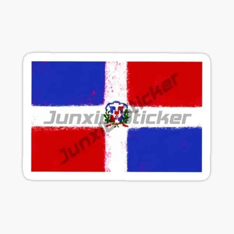 Dominican Flag Motorcycle Truck Bicycle Wall Room Helmet Racing Off-road Table Decal