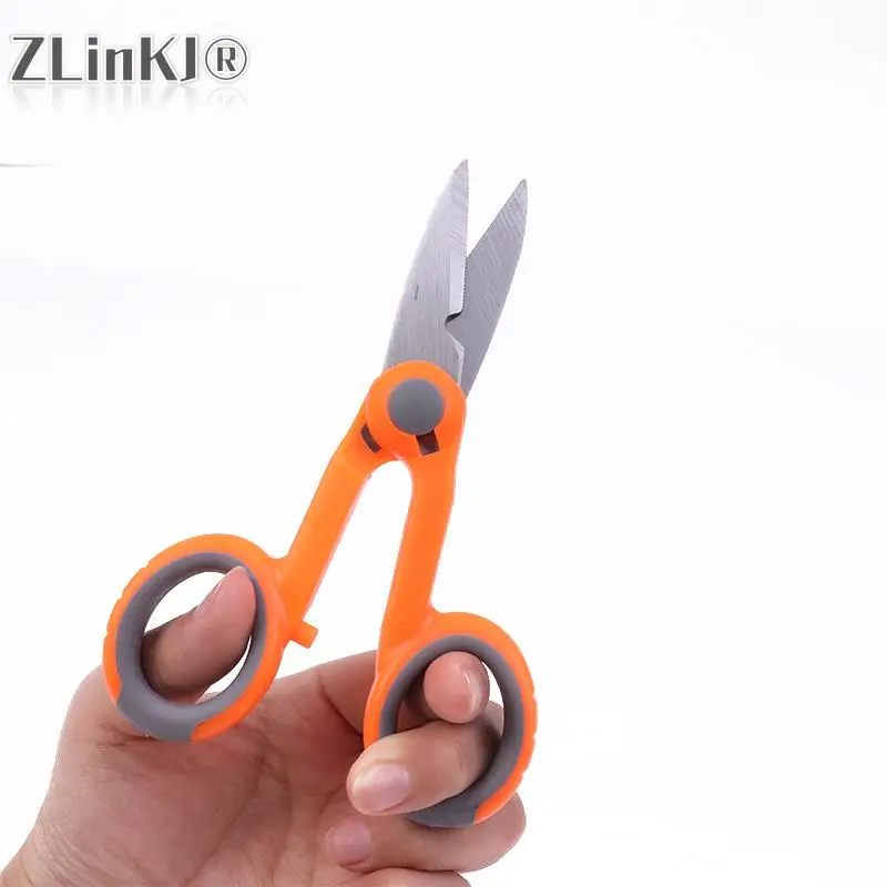 High Quality Fiber Optic Kevlar Cutter Scissors Kevlar Aramid Fiber Sharp Scissors Jumper Wire Pigtail Tools Electrician Tools