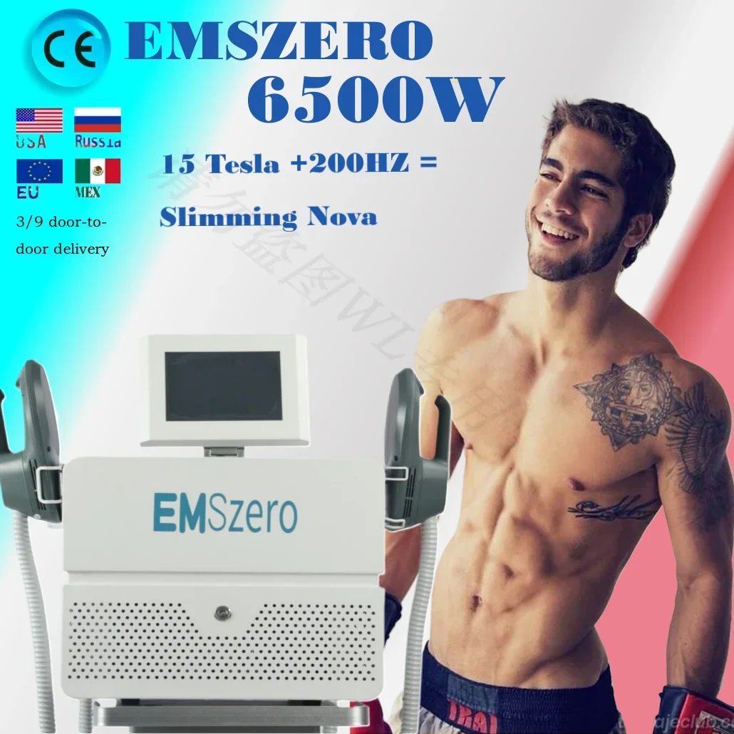

Портативная машина EMSzero Neo для моделирования тела, 6500 Вт, устройство для резьбы мышц с 4 ручками и дополнительной тазовой стимуляцией, па