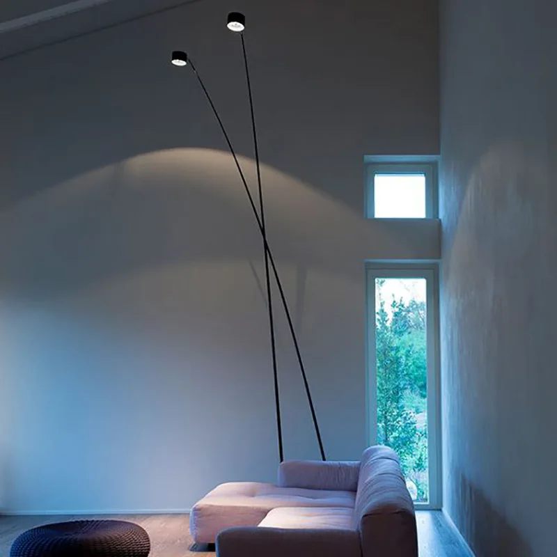 Nordic Minimalist Floor Lamp Living Room Adjustable Long Pole Standing Lamp Home Sofa Decoration Light LED Bedroom Bedside Lamp