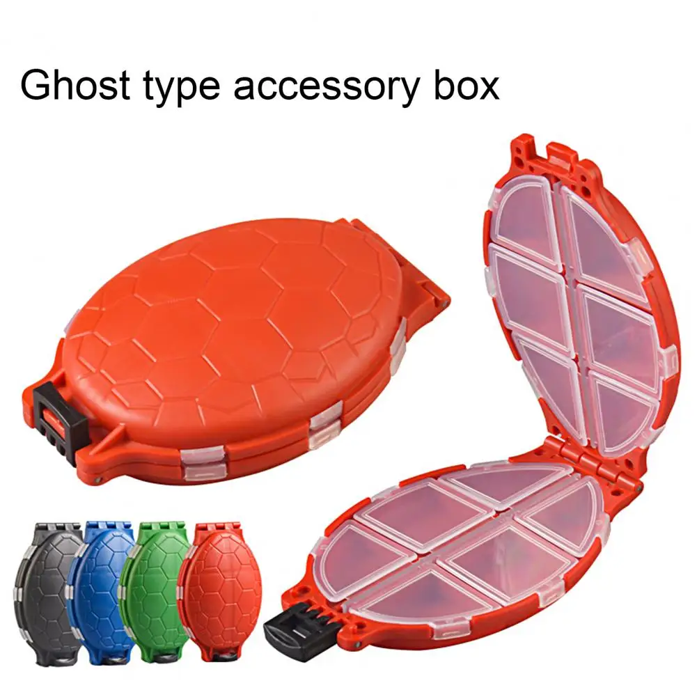 12 Grids Fishing Gear Box Turtle Shape Fishing Bite Tools Box Fishing Hooks Tackle Container Fishing Lure Tackle Organizer