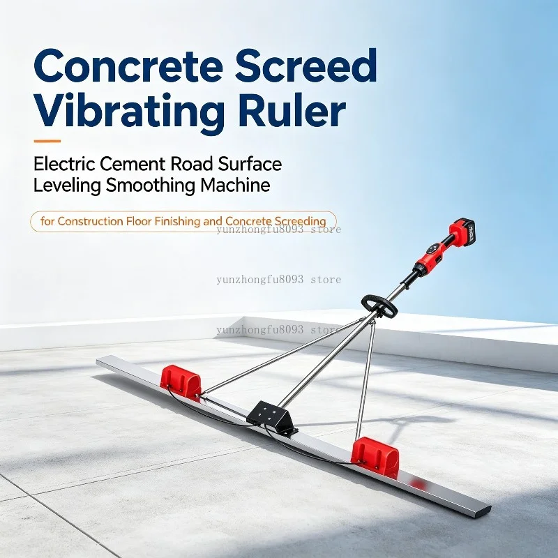 Rechargeable Lithium Battery Concrete Flattening Ruler Cement Pavement Leveling Machine Flattener Electric Smoothing Machine