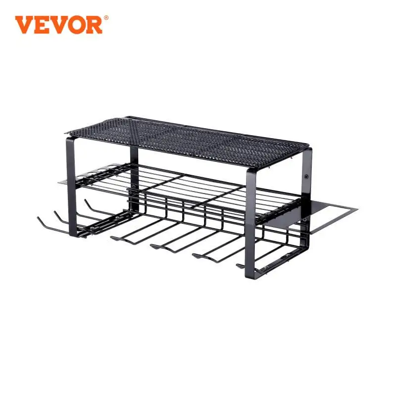 VEVOR Power Tool Organizer Rack 3 Layers Wall Mount Wrench Electric Drill Holder Heavy Duty Tool Shelf for Workshop Garage