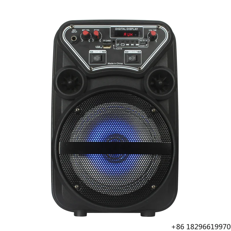 

6.5 Inch TWS Portable PA Speaker Desktop Bookshelf Loudspeaker for PC Outdoor DJ Mobile Audio Use