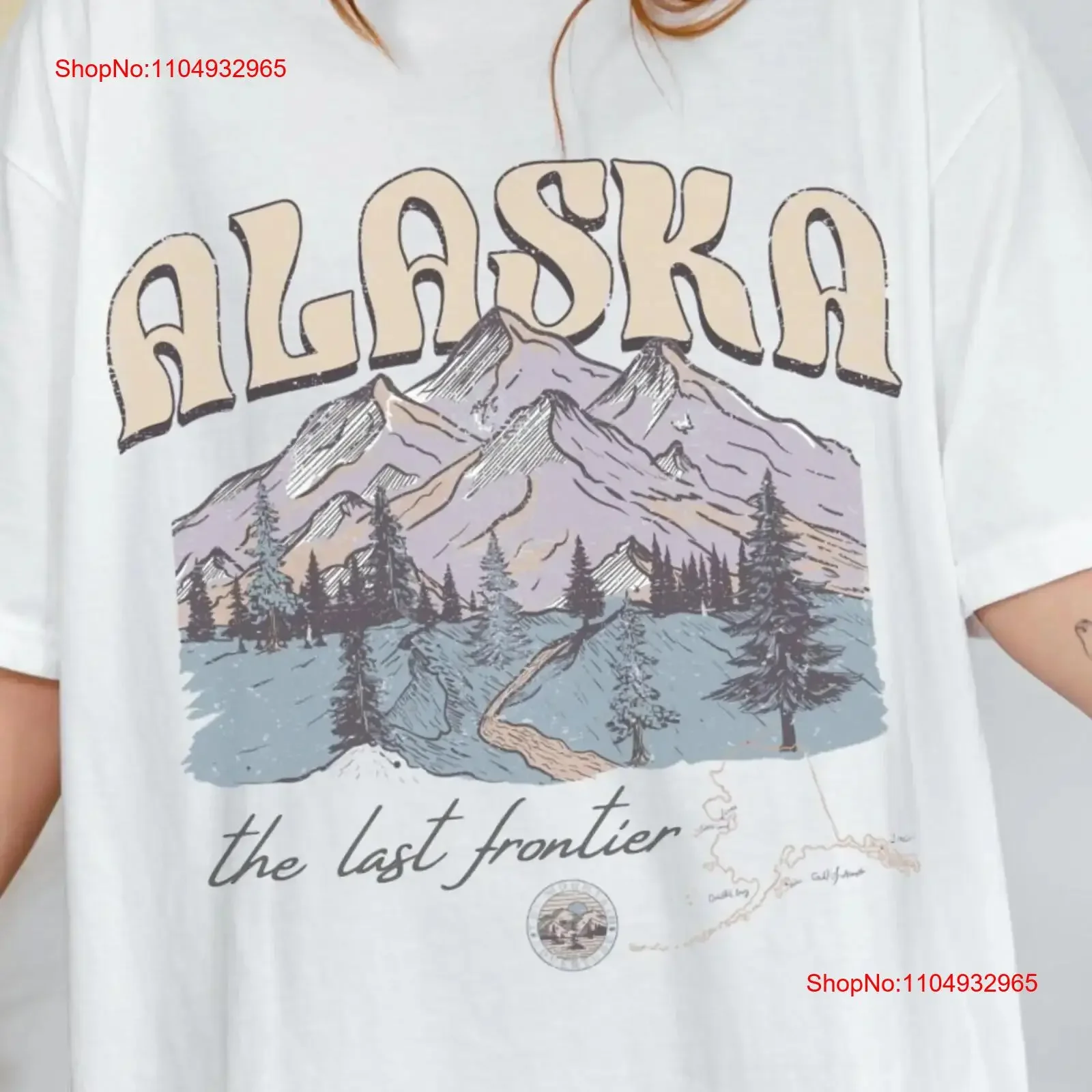 

Alaska T Shirt State The Last Frontier Top Nature National Parks vintage Washed Casual Slightly Soft Versatile graphic fashion