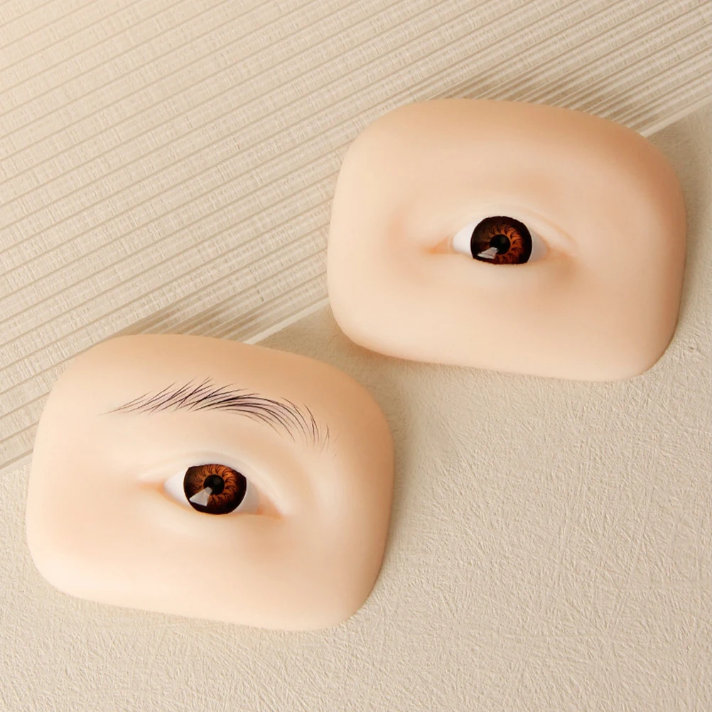 

Eyebrow Practice Skin Silicone Makeup Training Board Tattooing Fake Skin Durable Flexible Beige Eyeliner Eyeshadow Tattoo